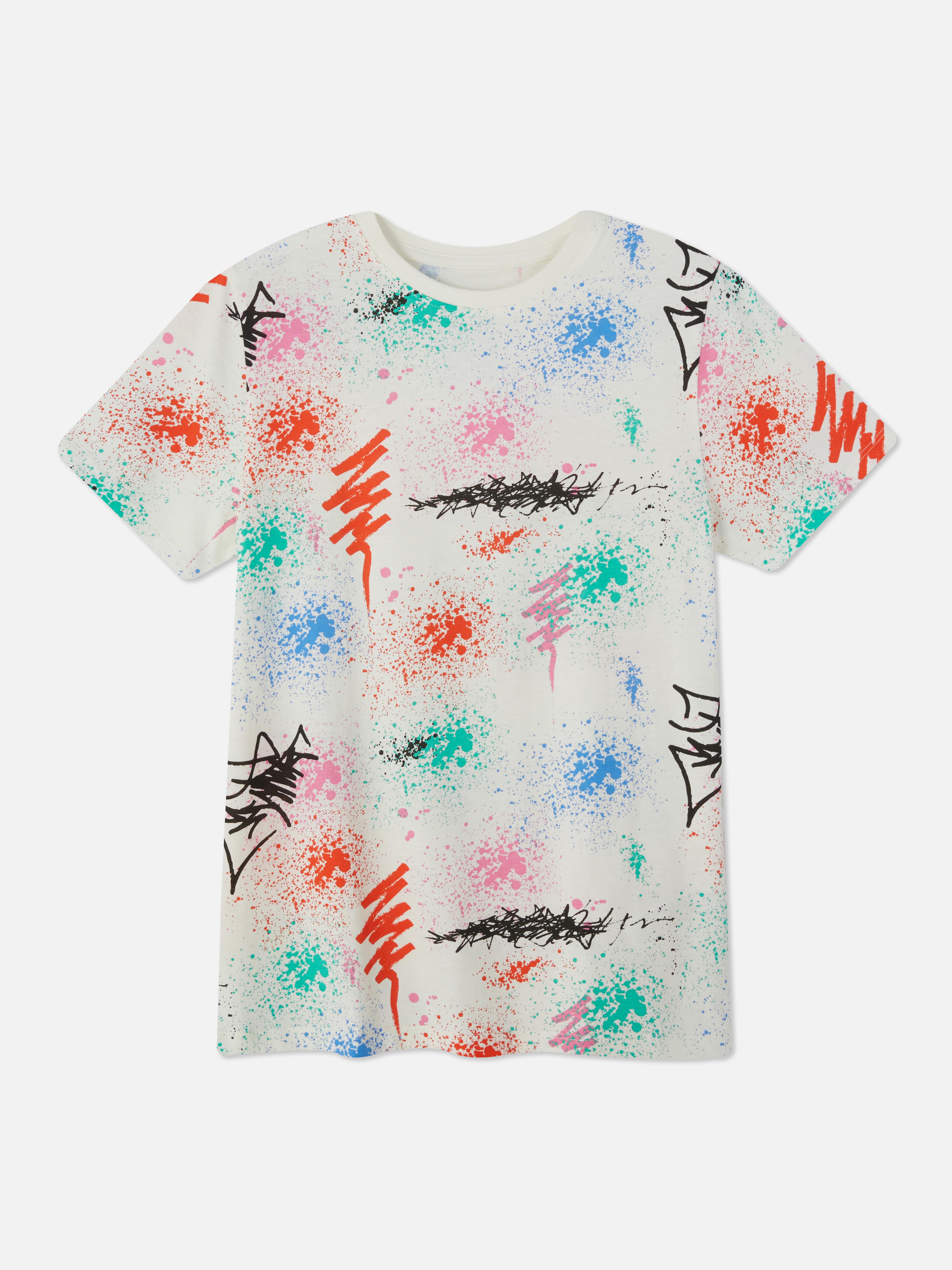 Camiseta con estampado artístico | Camisetas y camisas para niños mayores | Ropa niño mayor | Moda para niños | Ropa para niños | los productos Primark | Primark España