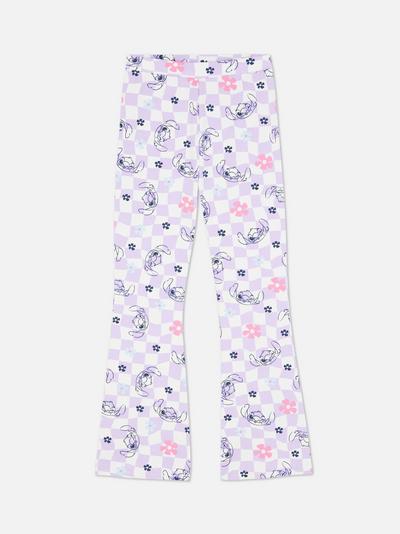 Disney Lilo and Stitch Checked Flared Trousers