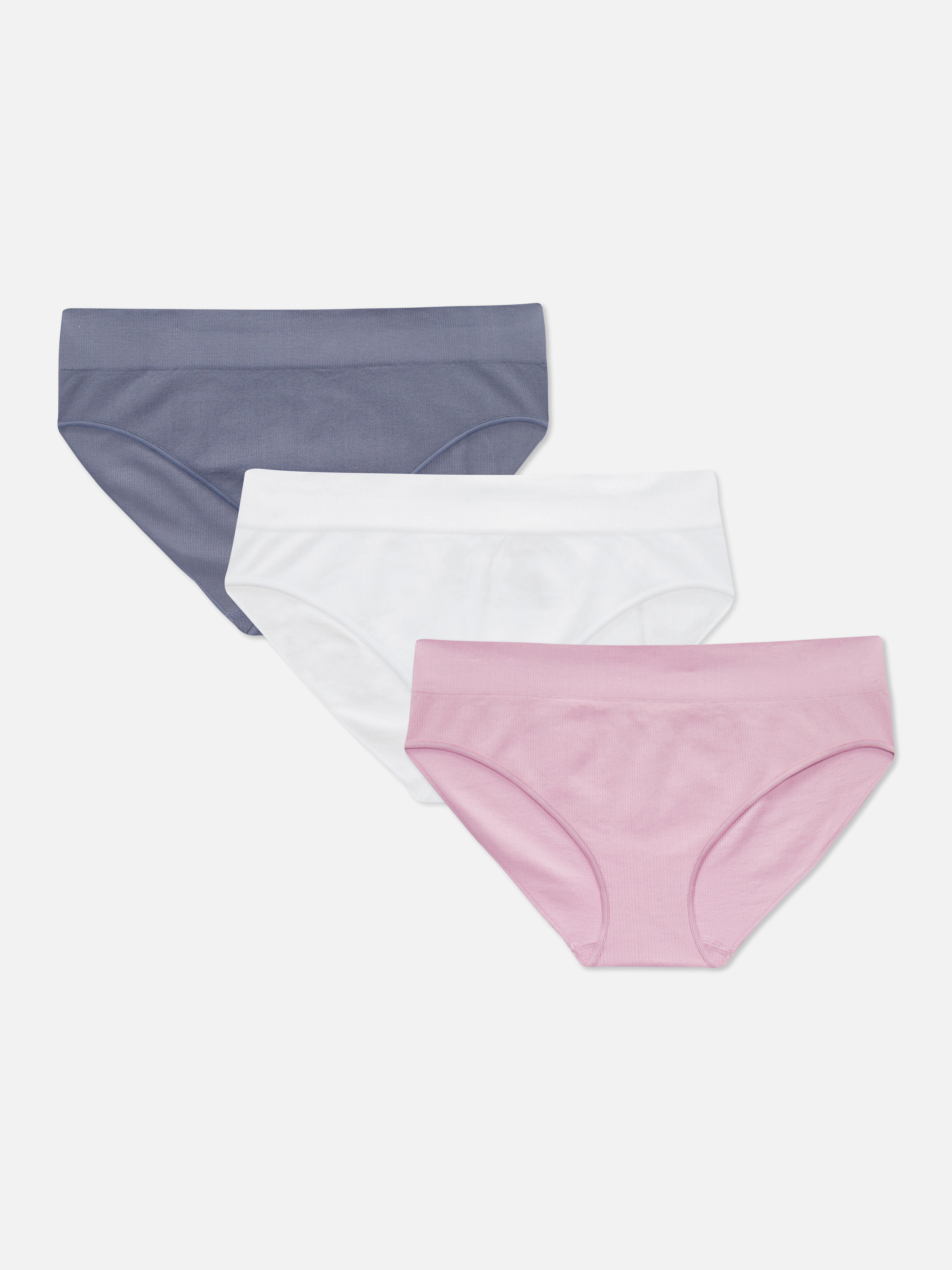 Pack de 3 braguitas acanaladas sin costuras | Braguitas | Lencería y ropa interior | Ropa para mujer | Nuestra de moda femenina | Todos los productos Primark | Primark España