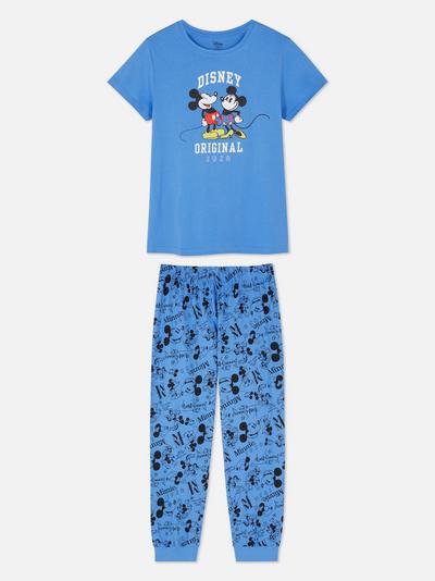 Conjunto de pijama con estampado gráfico de Mickey y Minnie Mouse de Disney