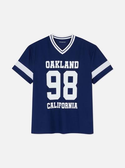 T-shirt stile college Oakland