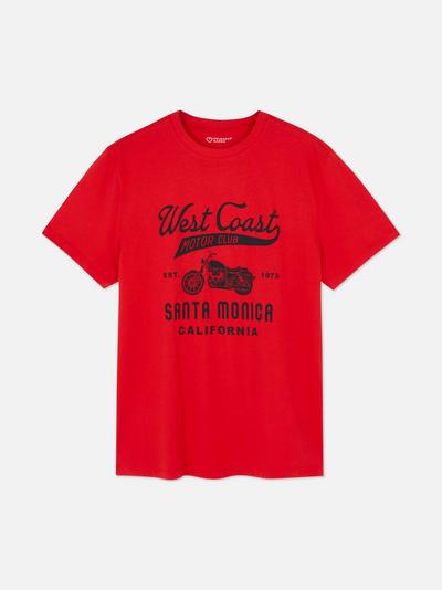 T-Shirt mit „West Coast“-Print