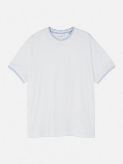Tweekleurig T-shirt met korte mouwen