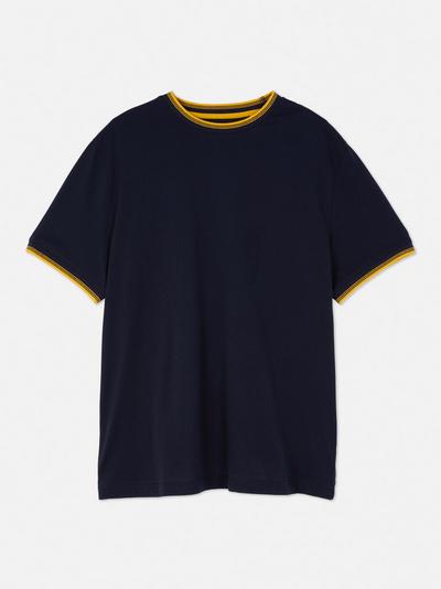 Two-tone Short Sleeve T shirt