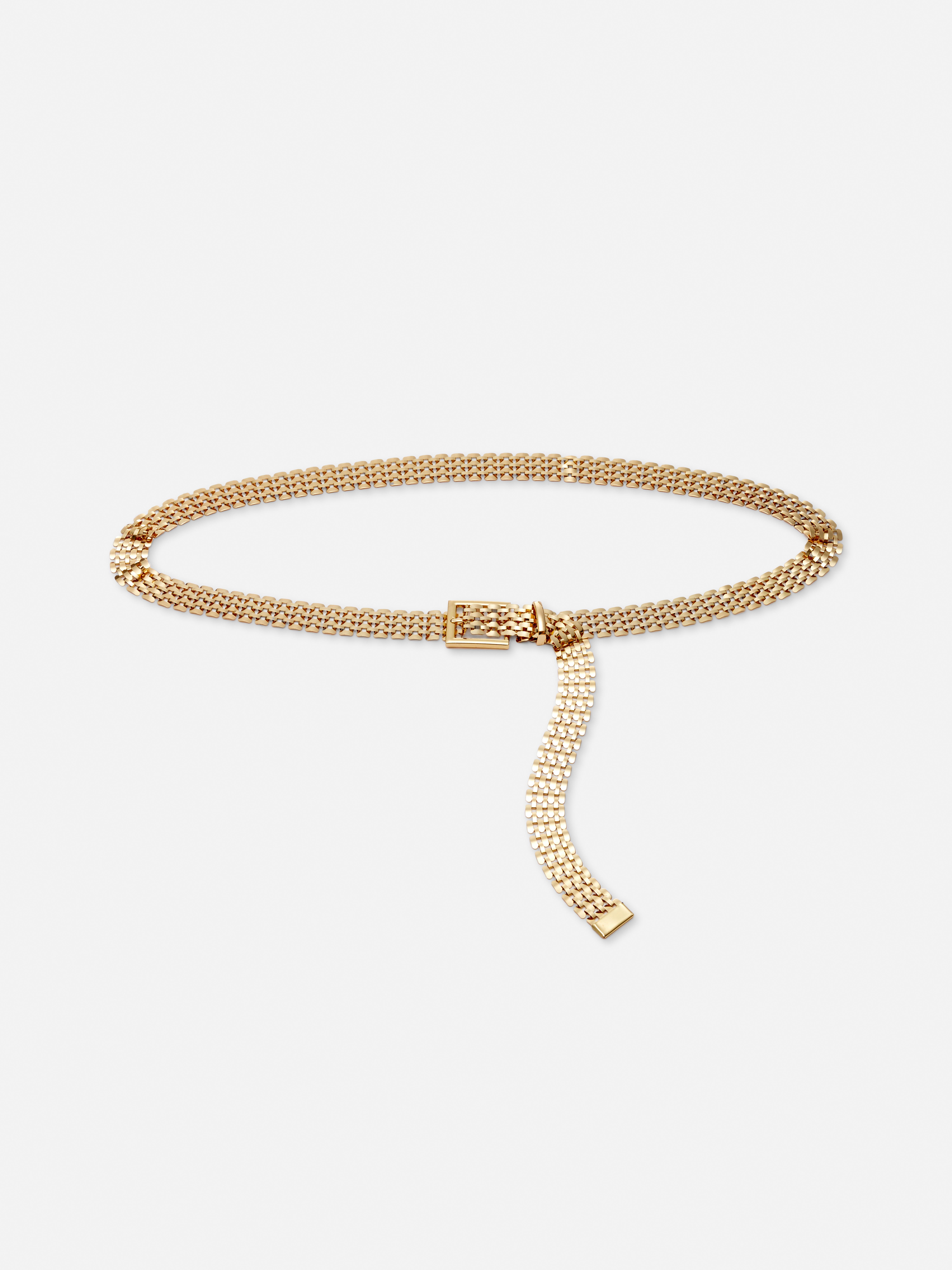 Cinturón dorado de cadena ajustable | Cinturones mujer | Accesorios de mujer | Nuestra línea de moda femenina | Todos los productos Primark | Primark España