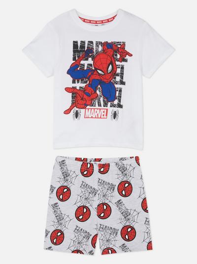Set de pijamale cu tricou și pantaloni scurți Marvel Spider-Man