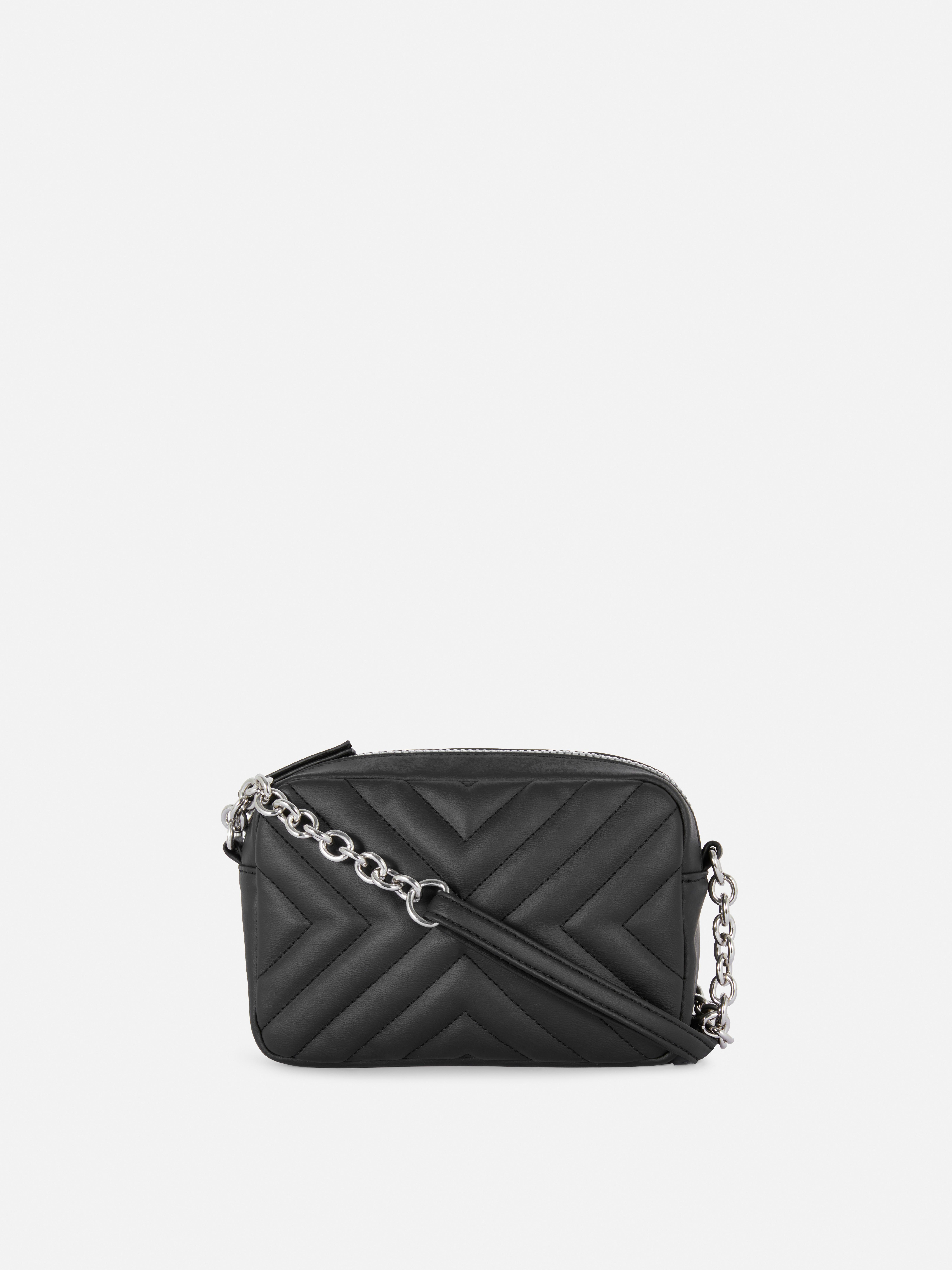 Zip Top Quilted Crossbody Bag Crossbody Bags Women's Handbags