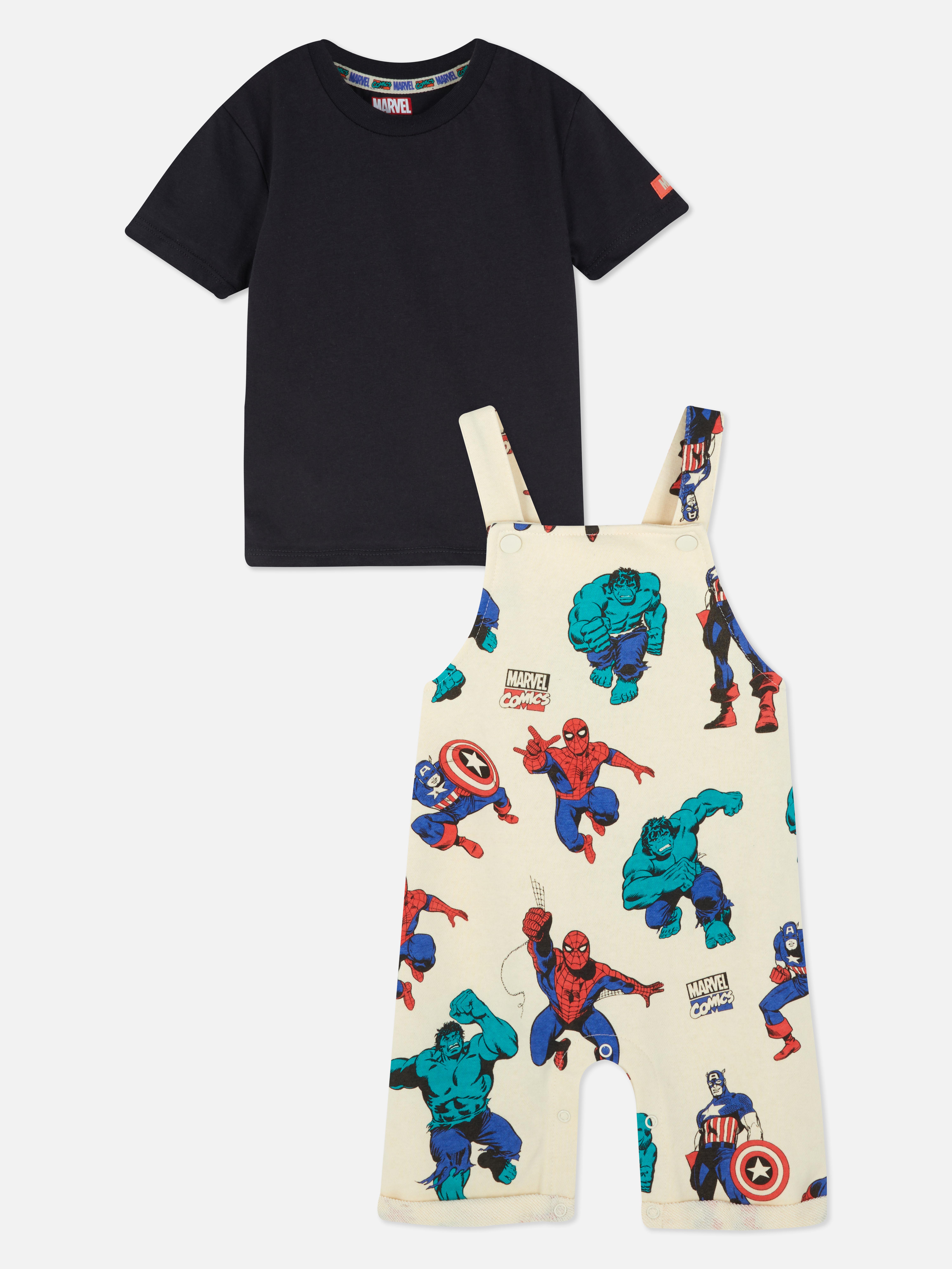 Ensemble salopette à personnages Marvel Comics Mode bébé garçon