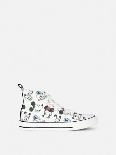 Disney Mickey Mouse and Friends Originals High Top Canvas Trainers