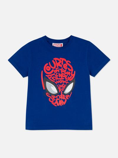 Camiseta con estampado gráfico de letras de Spider-Man de Marvel