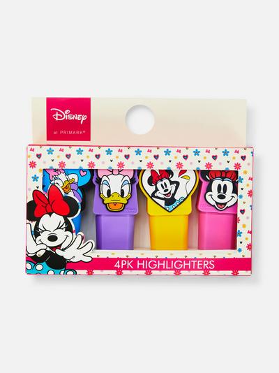 Pack de 4 subrayadores de Minnie Mouse y sus amigos de Disney