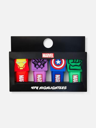 Lot de 4 surligneurs Marvel Avengers