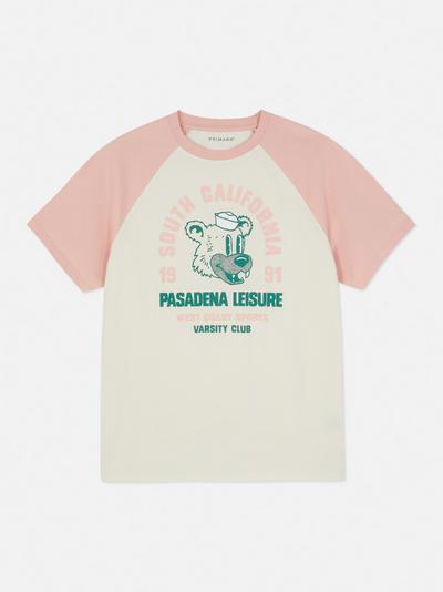 T-Shirt mit „Pasadena Leisure“-Print