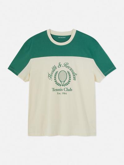 Tennis-T-Shirt in Blockfarben