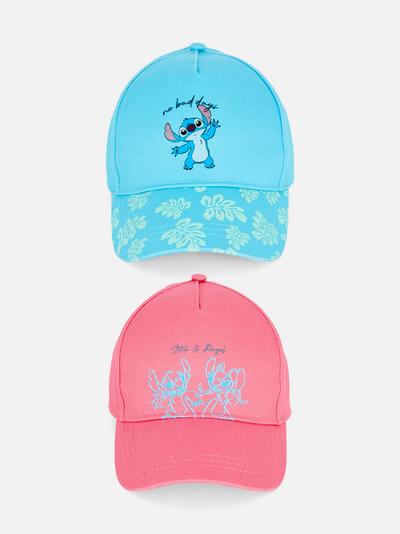 2pk Disney Lilo and Stitch Baseball Caps