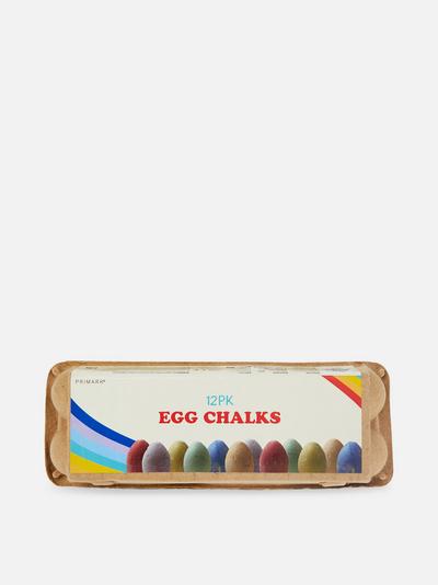 12pk Egg Chalks