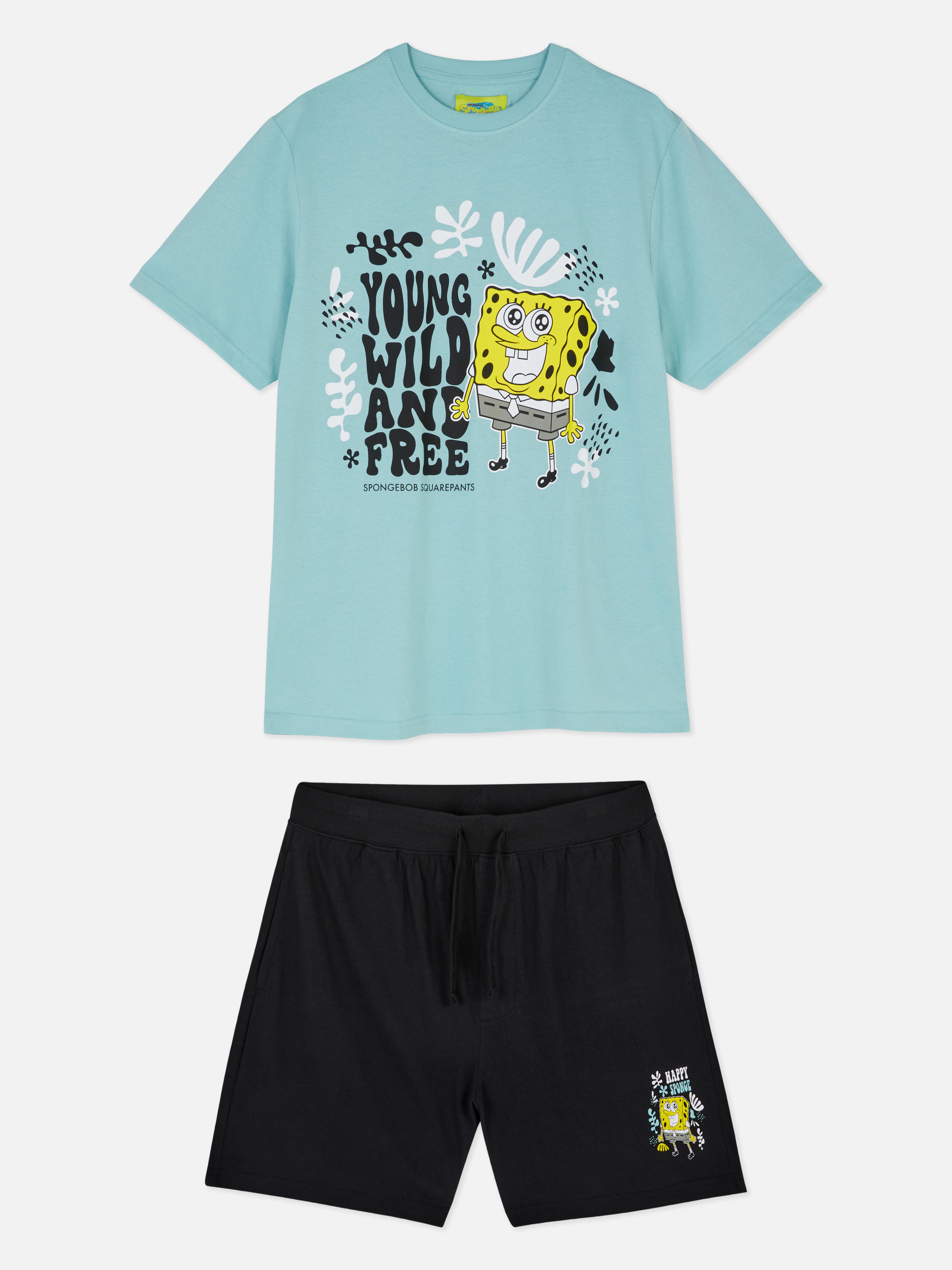 Shortama SpongeBob Squarepants Pyjama's voor heren Herenkleding