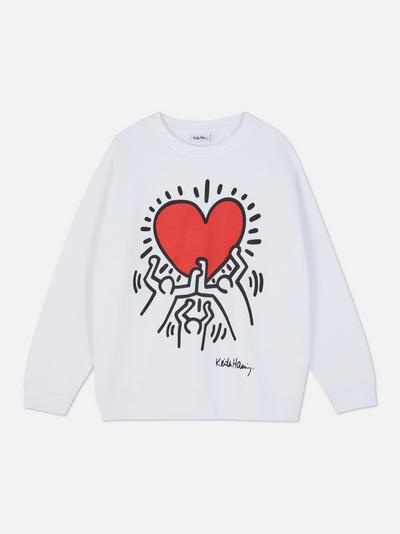 Sweat-shirt à imprimé Keith Haring