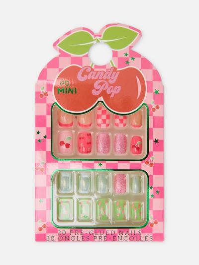 Unhas postiças mini estampadas PS Candy Pop