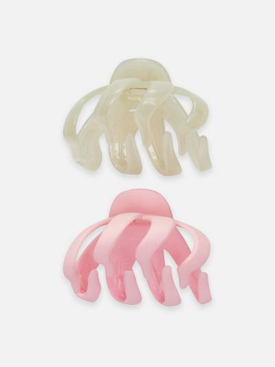 2-Pack Octopus Claw Hair Clips