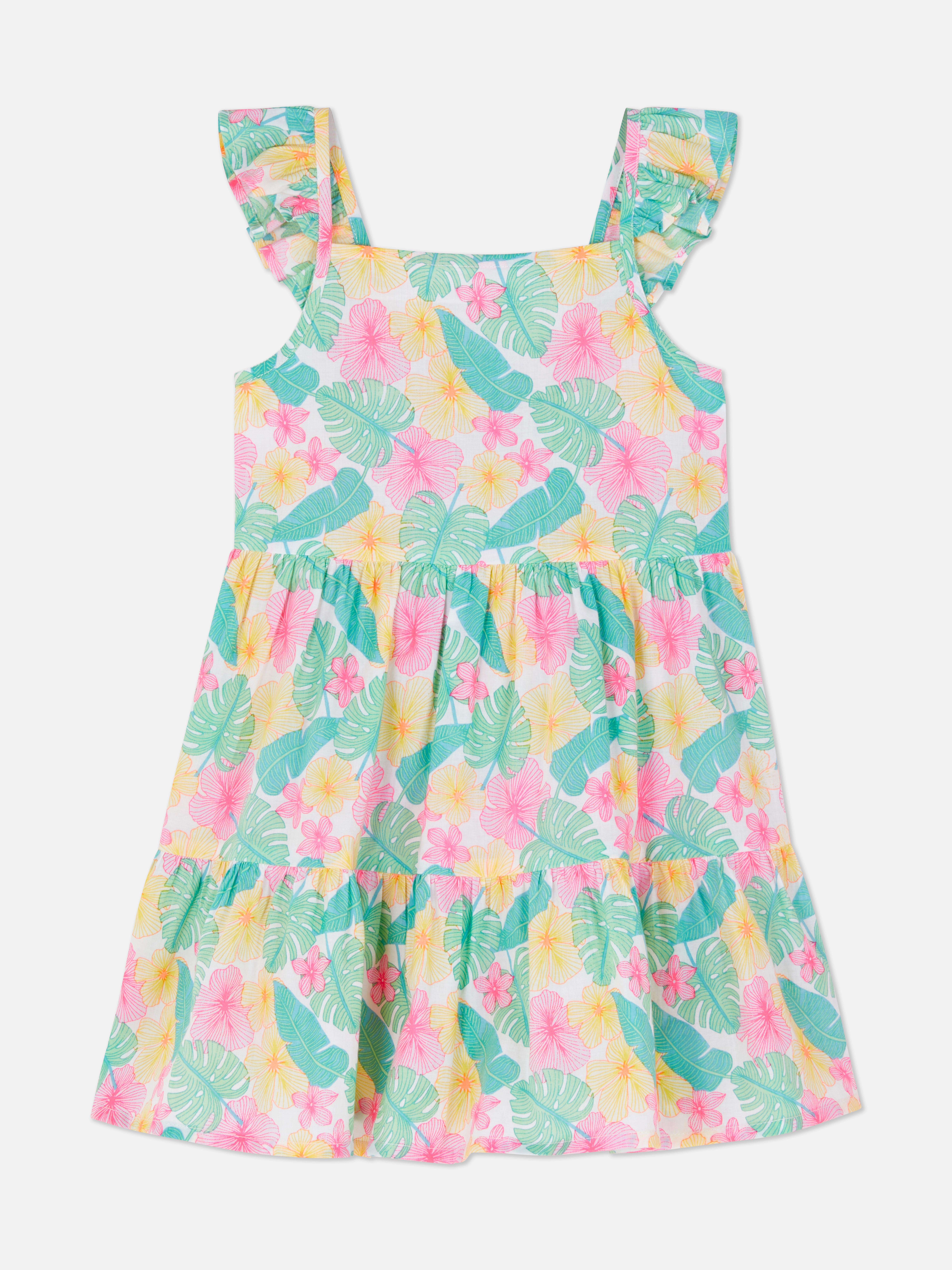 Rochie florală țesută