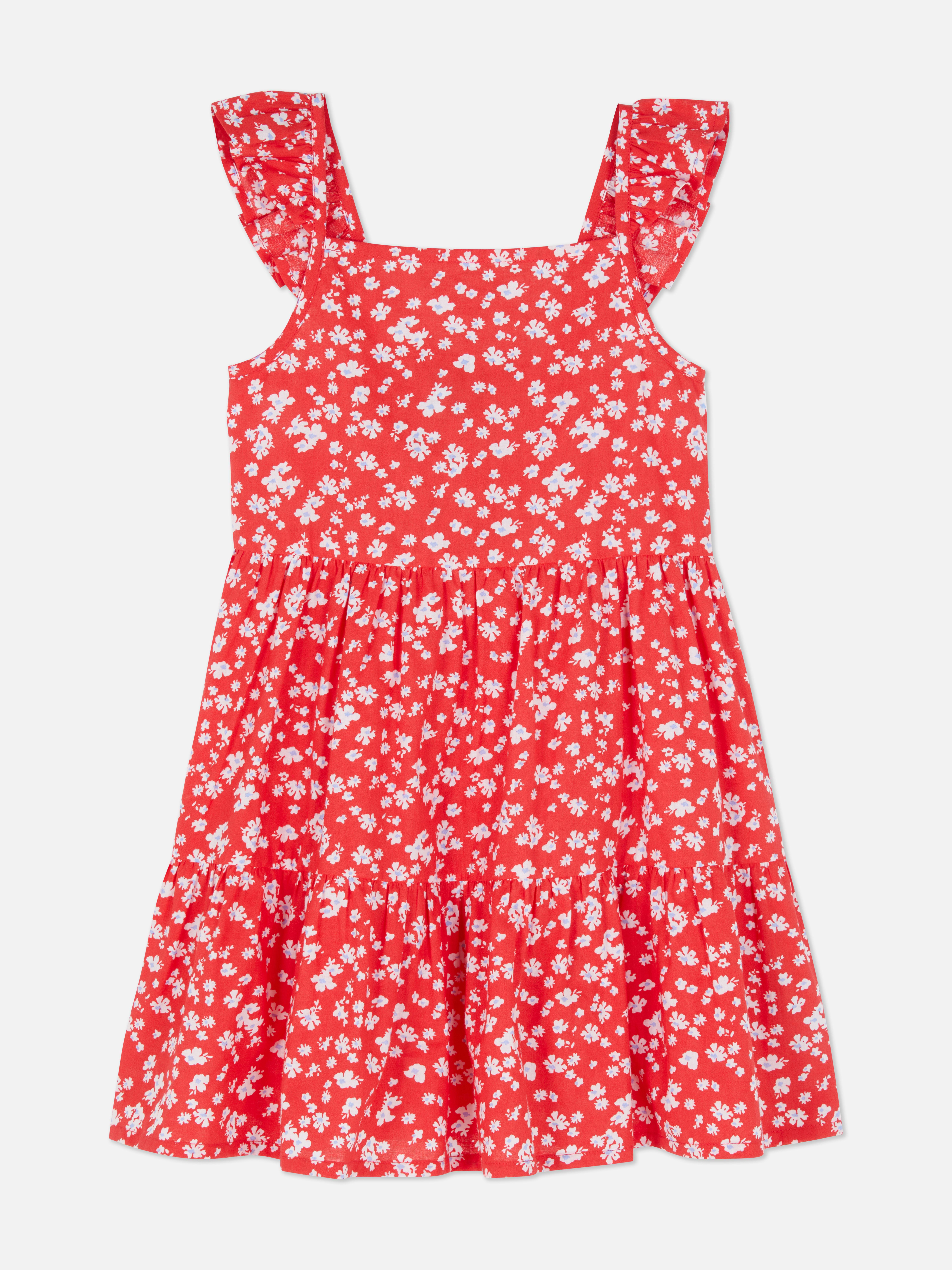 Rochie florală țesută