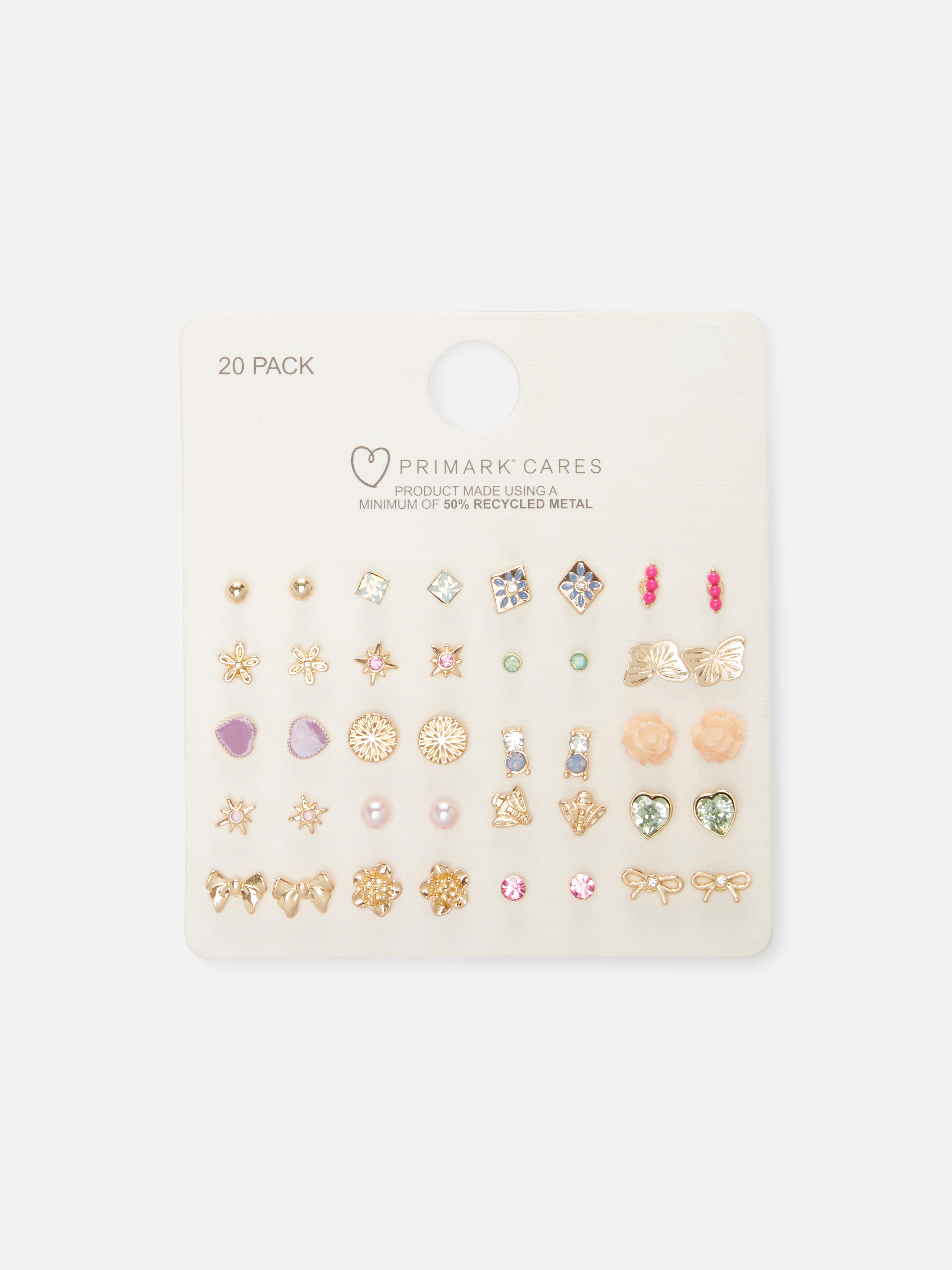 20Pack Stud Earrings Earrings Necklaces, Earrings & Rings Women