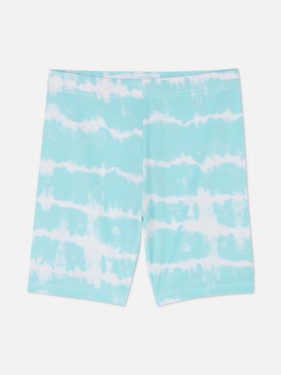 Short cycliste tie and dye