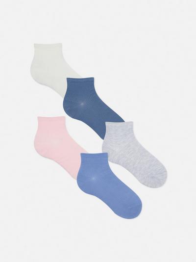 Geribbelde sokken, 5 paar