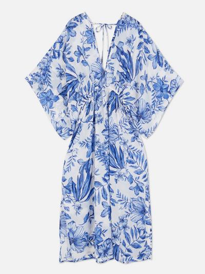 Kimono zum Binden mit abstraktem Print