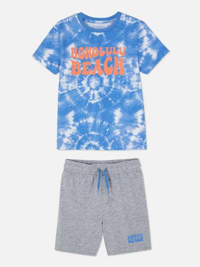 Conjunto de camiseta y pantalones cortos Honolulu Beach