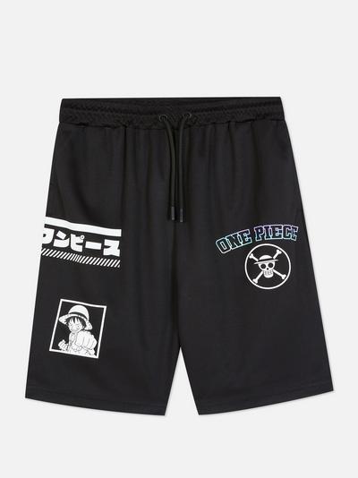 Pantalones cortos con estampado de One Piece
