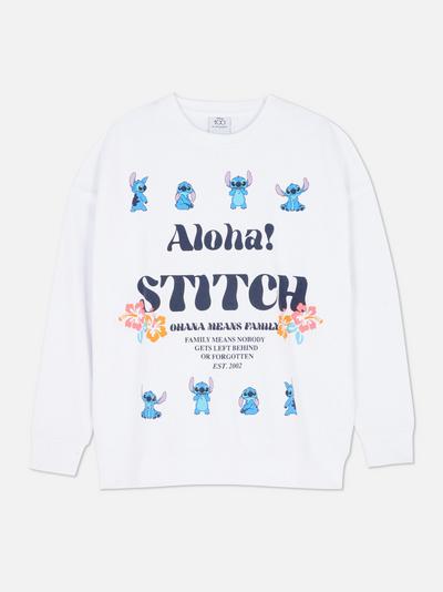 Camisola estampado texto Disney Lilo e Stitch