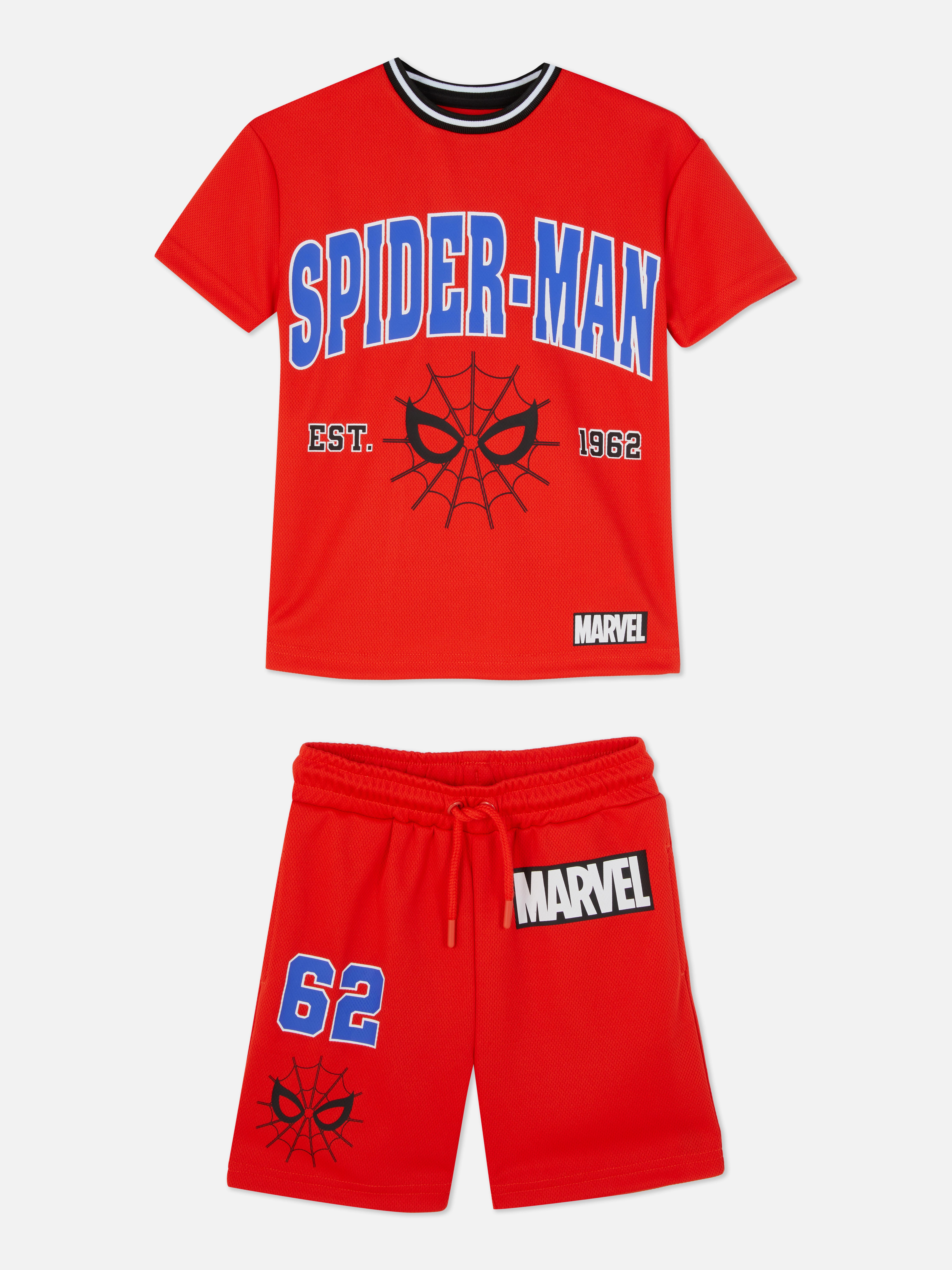 Conjunto calções/t-shirt malha rede Spider-Man