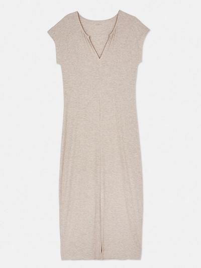 V-Neck Ribbed Nightgown