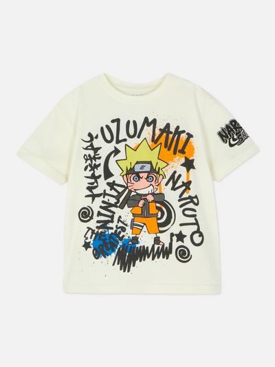 T-shirt manga curta gráfico Naruto