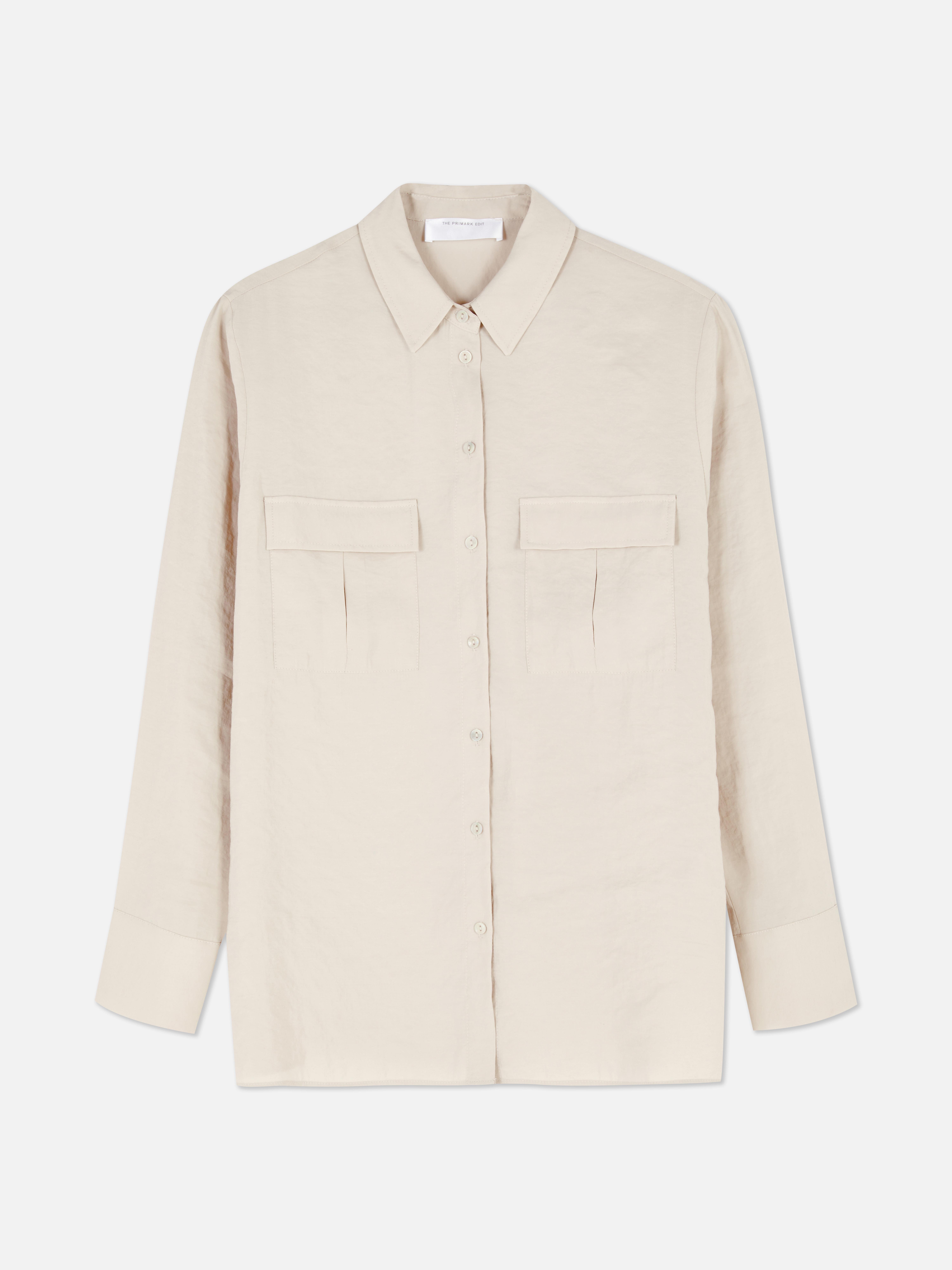 Camisa botões utilitária